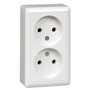 Двойная розетка Schneider Electric ХИТ (RA16-237-B)