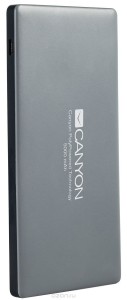 Аккумулятор Canyon Аккумулятор Canyon CNS-TPBP5DG, Li-Pol, 5000 мАч, серый (портативный)