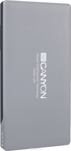 Аккумулятор Canyon Аккумулятор Canyon CNS-TPBP10DG, Li-Pol, 10000 мАч, серый (портативный)