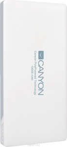 Аккумулятор Canyon Аккумулятор Canyon CNS-TPBP10W, Li-Pol, 10000 мАч, белый (портативный)