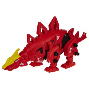 Сборная модель 1Toy Робо-стегозавр, красный, 49 деталей, коробка 28*8*21 см, движение, звук
