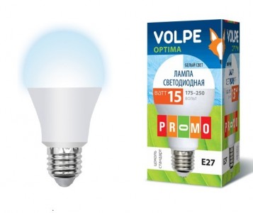 Лампа светодиодная Volpe LED-A65-15W/NW/E27/FR/O