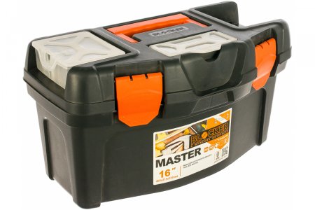Ящик для инструментов Blocker Master 16'', черный/оранжевый (BR6004ЧРОР)