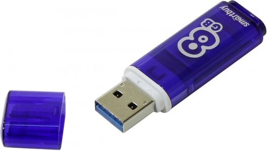 USB-флешка Smartbuy Glossy Series 8GB Dark Blue (SB8GBGS-DB)