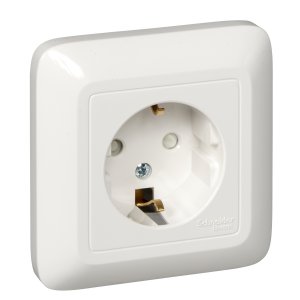 Одноместная розетка Schneider Electric Прима (RA16-003-1-BI)