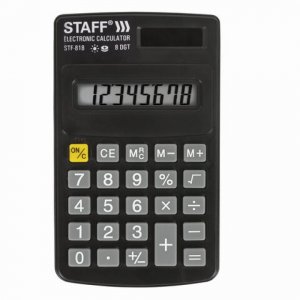 Карманный калькулятор Staff STF-818 (250142)