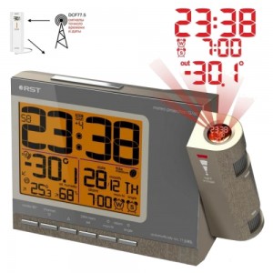 Часы проекционные с термометром Rst 32768
