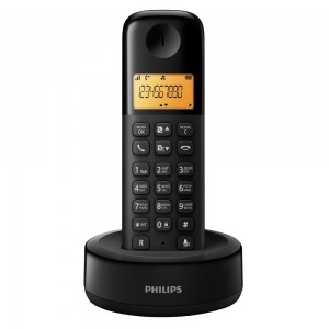 Телефон беспроводной DECT Philips D1301B/51 Black