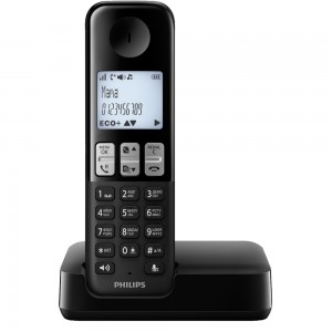 Телефон беспроводной DECT Philips D2301B/51 Black