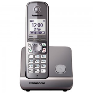 Телефон беспроводной DECT Panasonic KX-TG6711RUМ Metallic
