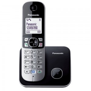 Телефон беспроводной DECT Panasonic KX-TG6811RUB Grey Metallic/Black