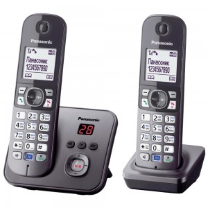 Телефон беспроводной DECT + Трубка для беспроводных телефонов Panasonic KX-TG6822RUM