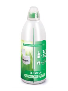 Жидкое средство для биотуалетов Ваше Хозяйство D-Force Green (4620015698328)