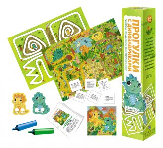 Настольные игры Маленький гений Игра Прогулки с динозавриками (4607054091419)