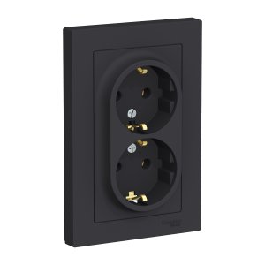 Двойная розетка Schneider Electric AtlasDesign (ATN001024)
