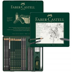 Набор чернографитных карандашей Faber-Castell Pitt Graphite 19 предметов (112973)