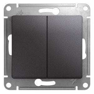 Двухклавишный переключатель Schneider Electric Glossa (GSL001365)