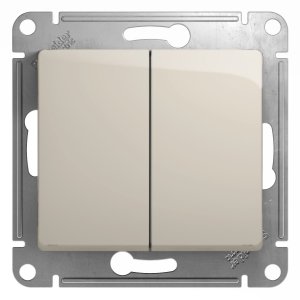 Двухклавишный переключатель Schneider Electric Glossa (GSL000965)