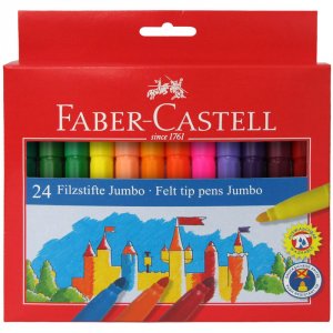 Смываемые фломастеры Faber-Castell Замок Jumbo (554324)