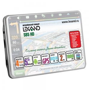 GPS навигатор Lexand SB-5 HD