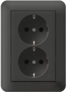 Двойная розетка Schneider Electric WESSEN 59 (RS16-255-68)