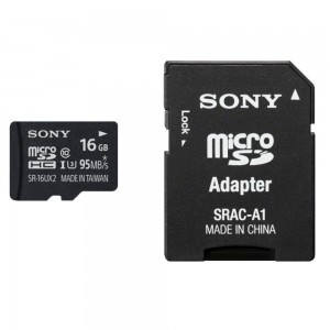 Карта памяти micro SDHC Sony SR16UX2AT Class 10 16Gb