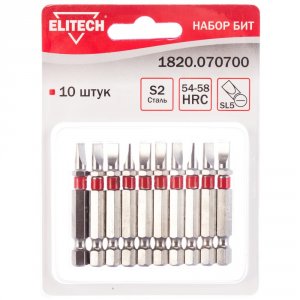 Набор бит Elitech 1820.070700 (80000014859)
