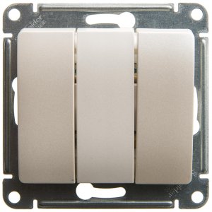 Трехклавишный выключатель Schneider Electric Gsl000631 glossa (GSL000631)
