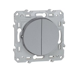 Двухклавишный выключатель Schneider Electric S53r211 odace (S53R211)