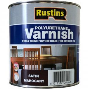 Полиуретановый лак Rustins Poly Varnish Satin Mahogany (3215)