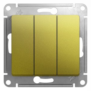 Трехклавишный выключатель Schneider Electric Glossa (GSL001031)
