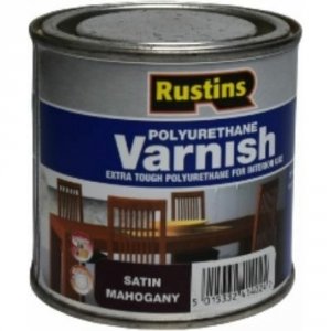 Полиуретановый лак Rustins Poly Varnish Satin Mahogany (3213)
