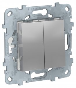 Двухклавишный перекрестный переключатель Schneider Electric UNICA NEW (NU521530)