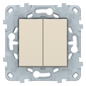 Двухклавишный перекрестный переключатель Schneider Electric UNICA NEW (NU521544)