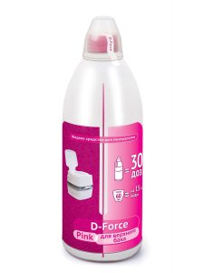 Жидкое средство для биотуалетов Ваше Хозяйство D-Force Pink (4620015699639)