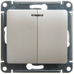 Двухклавишный механизм выключателя Schneider Electric Glossa (GSL000653)