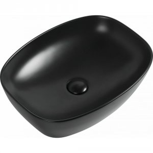 Накладная керамическая раковина Aquanet Fine-1-MB 50 273682 Черная матовая (00273682)