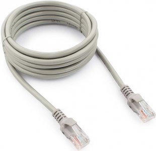 Сетевой кабель RIPO Кабель для подключения интернета LAN коммутационный шнур патч-корд UTPCat5E, RJ45, 30 метров RIPO серый 003-300057