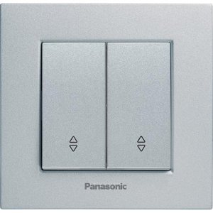 Двухклавишный проходной переключатель Panasonic Karre Plus (54880 WKTT0011-2SL)