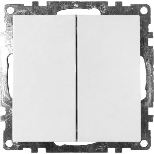 Двухклавишный выключатель Stekker GLS10-7104-01 Катрин (39300)