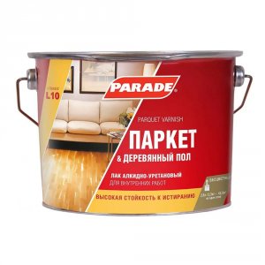 Паркетный алкидно-уретановый лак PARADE L10 Паркет & Деревянный пол (90001484418)