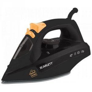Утюг Scarlett SC-SI30P21 чёрный/оранжевый