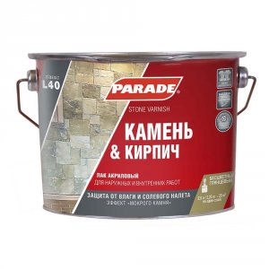 Акриловый лак для камня PARADE L40 Камень & Кирпич (90003467462)