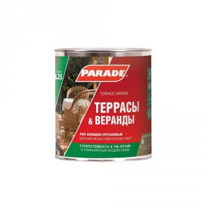 Алкидно-уретановый лак PARADE L25 Террасы & Веранды (90003467425)