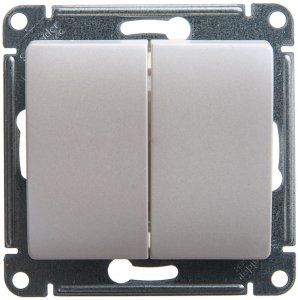Двухклавишный механизм переключателя Schneider Electric Gsl000665 glossa (GSL000665)