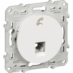 Телефонная розетка Schneider Electric S52r497 odace (S52R497)
