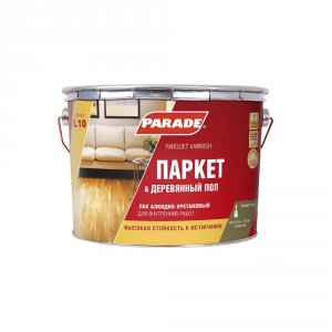 Паркетный алкидно-уретановый лак PARADE L10 Паркет & Деревянный пол (90001484464)