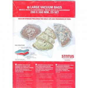 Набор пакетов для вакуумной упаковки Status 28х36 см, 25 шт.