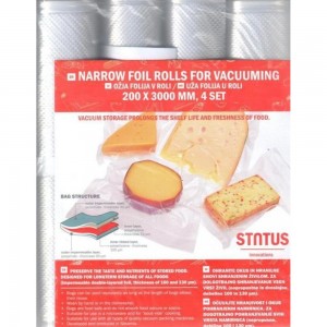 Набор рулонов для вакуумной упаковки Status 20х300 см, 4 шт.