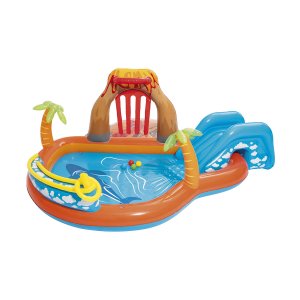 Детский игровой бассейн BestWay Вулкан с разбрызгивателем, горкой и игрушками, 208л (53069 BW)